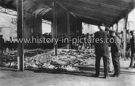 The Fish Market, Newlyn, Penzance. c.1908